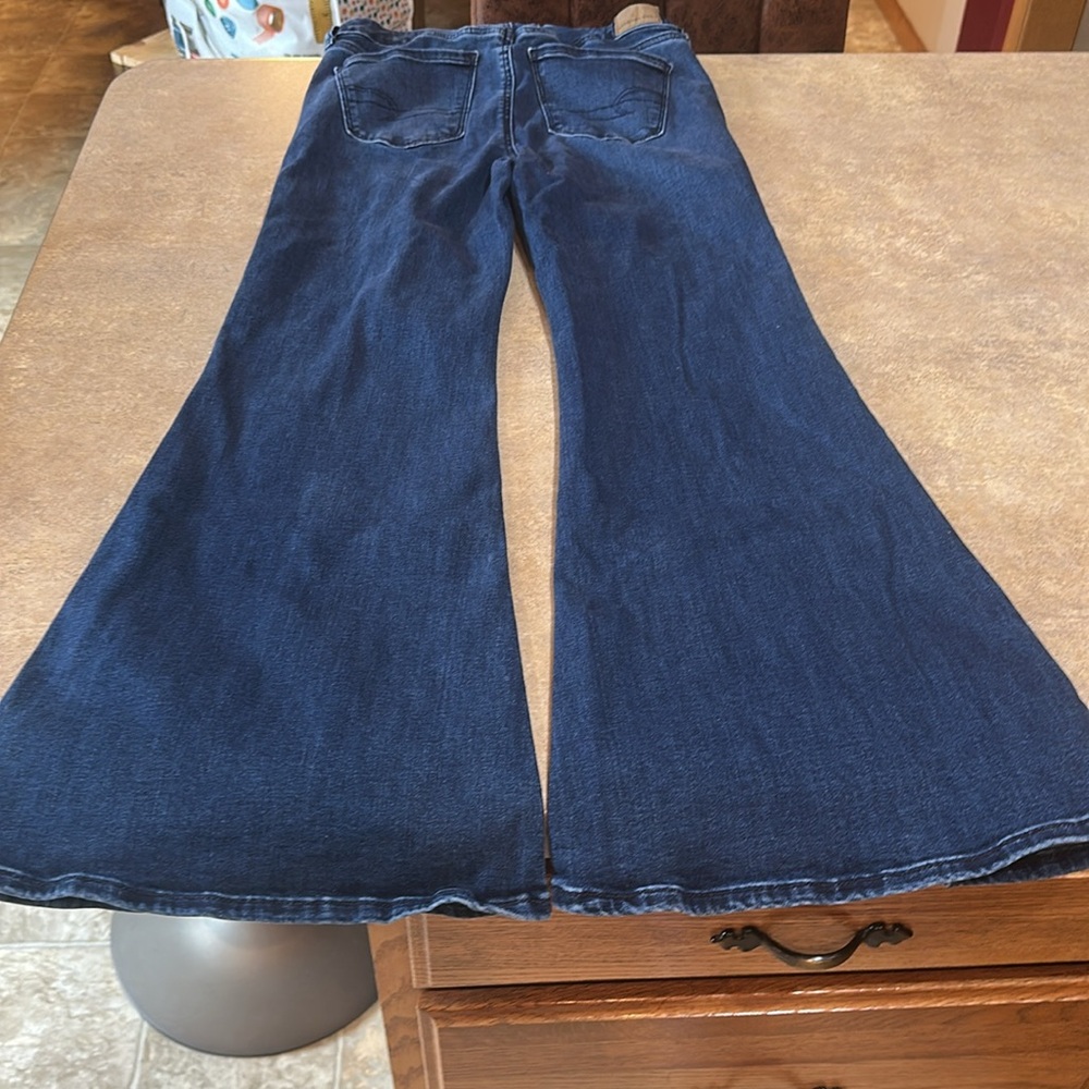 American Eagle Outfitters Navy Flare Jeans - Picture 8 of 8